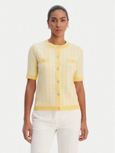 Morgan Kardigan 261-MIRES Żółty Slim Fit