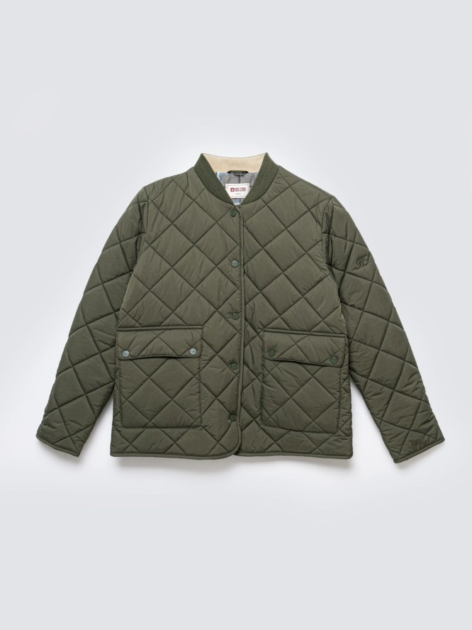 Kurtka damska bomber pikowana khaki Arona 303