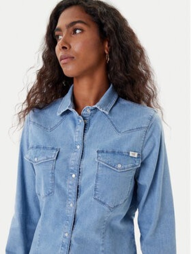 Mustang Koszula jeansowa Cody 1016935 Niebieski Slim Fit