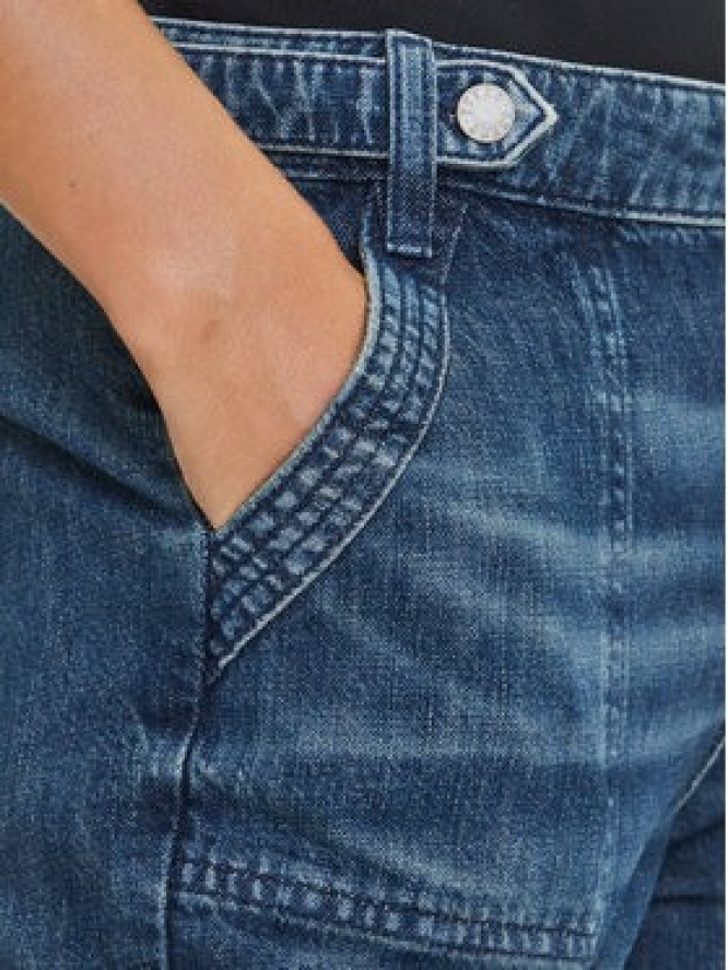 Guess Jeansy W5YA2D D5R0D Granatowy Straight Leg