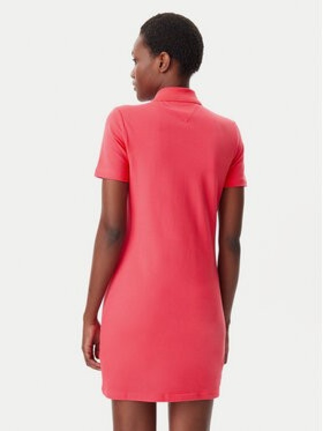 Tommy Jeans Sukienka codzienna Badge DW0DW20302 Różowy Regular Fit