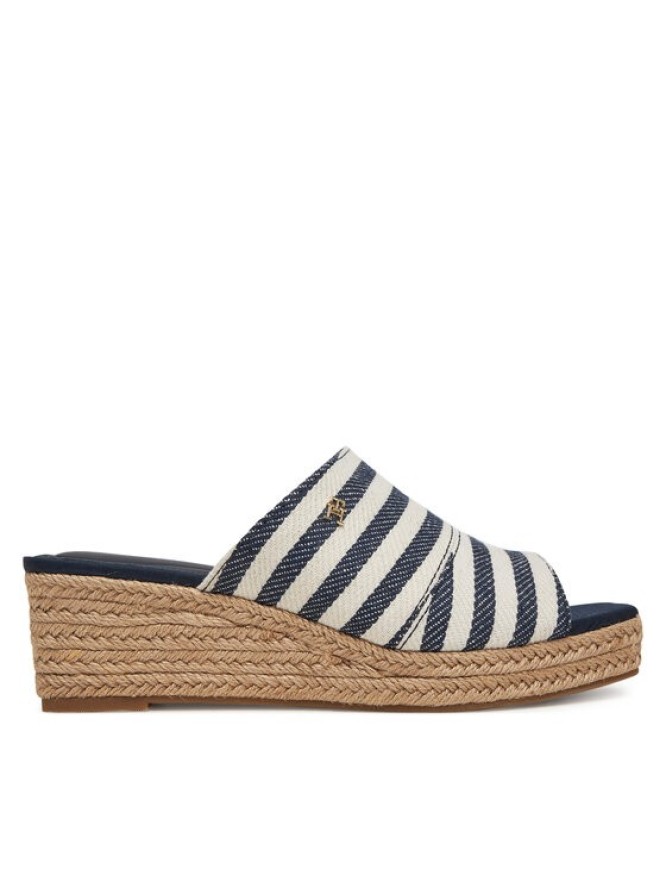 Tommy Hilfiger Espadryle Nautical Stripes Espadrille Mule FW0FW08666 Kolorowy