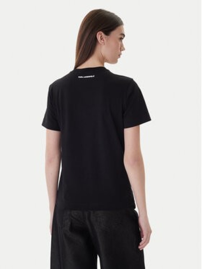 KARL LAGERFELD T-Shirt A1W17126 Czarny Regular Fit