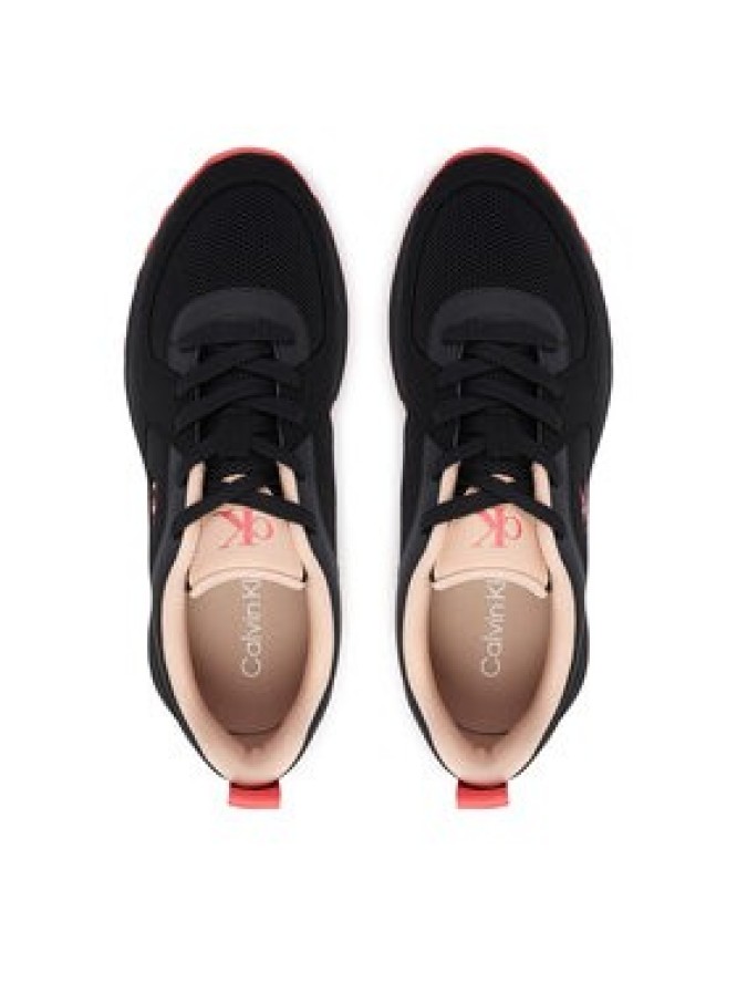 Calvin Klein Sneakersy Hike Runner Lace Up Su Mesh Wmn HW0HW03440 Czarny