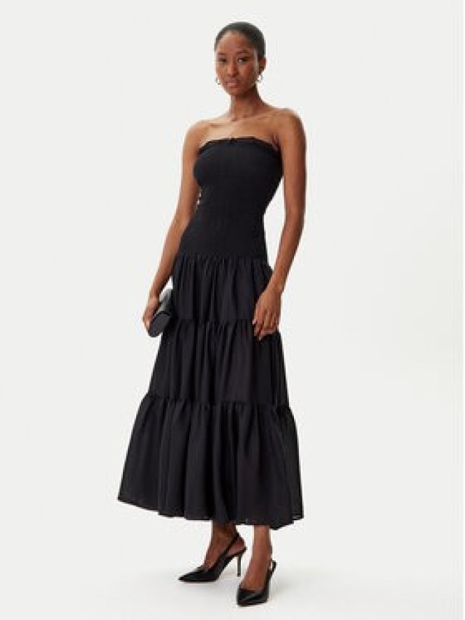 Eleh Sukienka wieczorowa ESS250137 Czarny Regular Fit