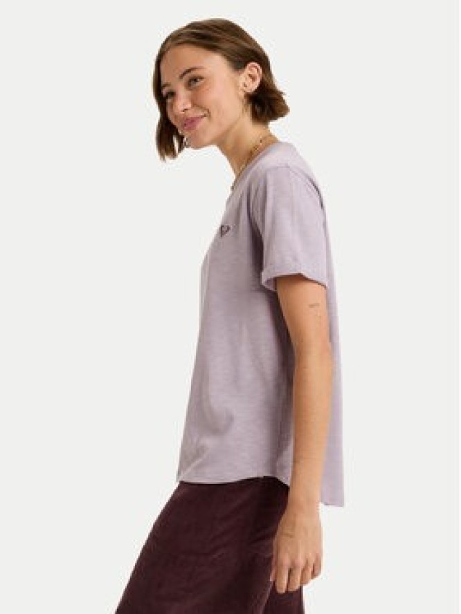 Roxy T-Shirt Oceanwave Regular Emby ERJZT06030 Fioletowy Regular Fit