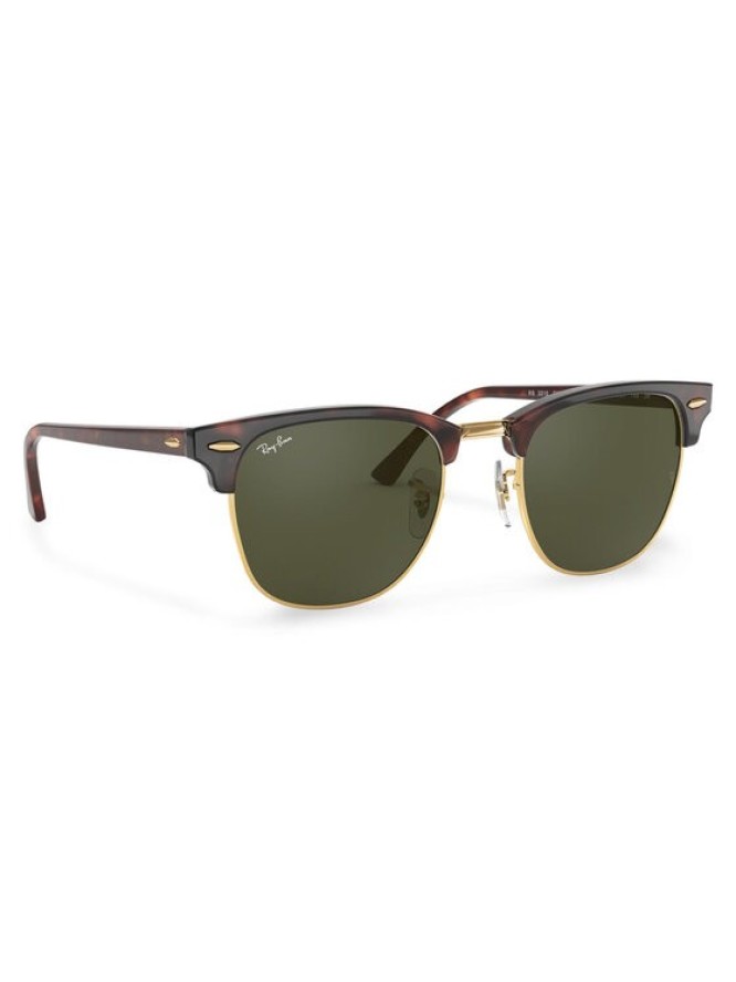 Ray-Ban Okulary przeciwsłoneczne Clubmaster 0RB3016 W0366 Brązowy