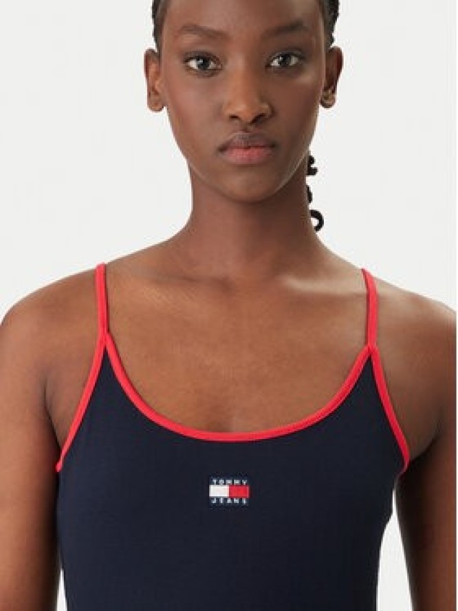 Tommy Jeans Sukienka codzienna DW0DW22335 Granatowy Slim Fit