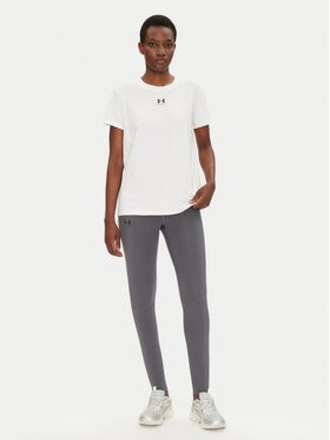 Under Armour Koszulka techniczna Rival Core 1383648 Biały Regular Fit