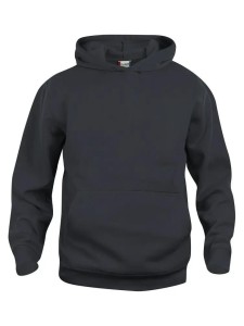 clique Basic Hoody Junior – bluza z kapturem czarna, miękka i odporna na piling