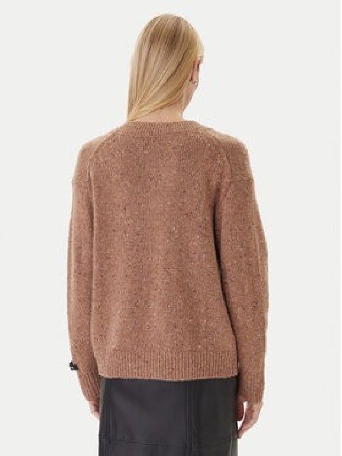 Calvin Klein Jeans Sweter Chunky LV044D328G Brązowy Regular Fit