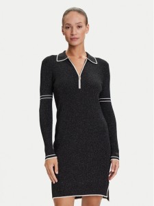 Liu Jo Sport Sukienka dzianinowa TF5028 MS49I Czarny Regular Fit