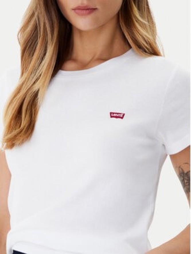 Levi's® Komplet t-shirtów Essential 004AO-0002 Biały Slim Fit