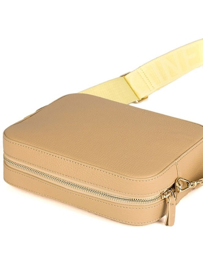 COCCINELLE Skórzana torebka w kolorze beżowym - 22 x 17 x 6 cm rozmiar: onesize