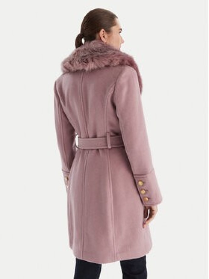 Marciano Guess Płaszcz wełniany 5BGL26 1799Z Fioletowy Regular Fit