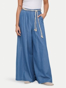 ONLY Spodnie materiałowe Bea Hw 15375507 Niebieski Wide Leg