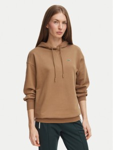 Lacoste Bluza SF7612 Brązowy jasny Oversize