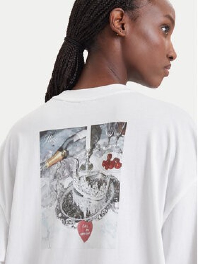 HUGO T-Shirt 50574524 Biały Relaxed Fit