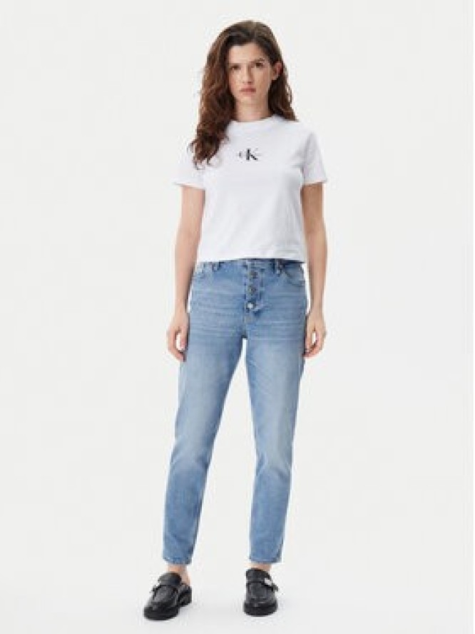 Calvin Klein Jeans Jeansy J20J225148 Niebieski Mom Fit