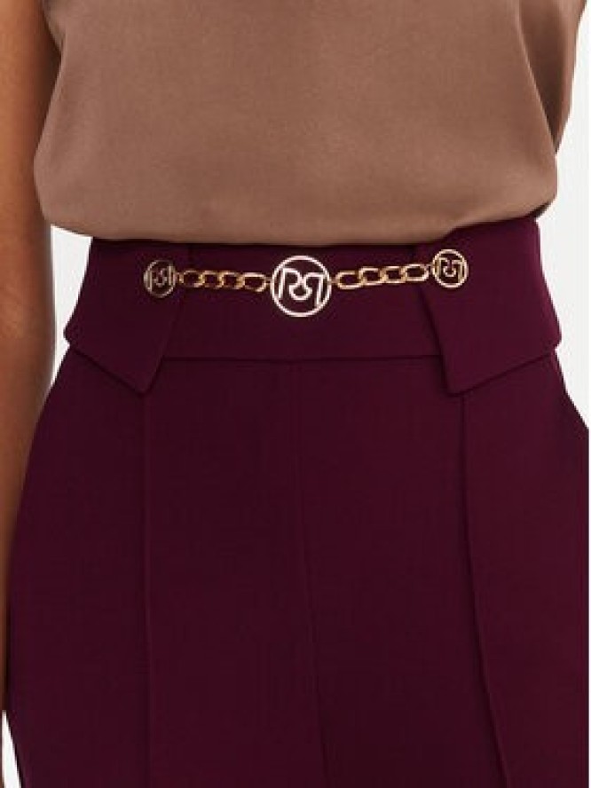 Rinascimento Spodnie materiałowe CFC0126219003 Bordowy Regular Fit