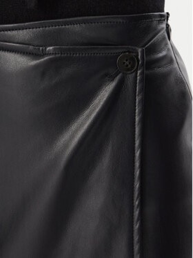 Marella Spódnica z imitacji skóry Emme by Marella Utile 2625776012 Granatowy Slim Fit