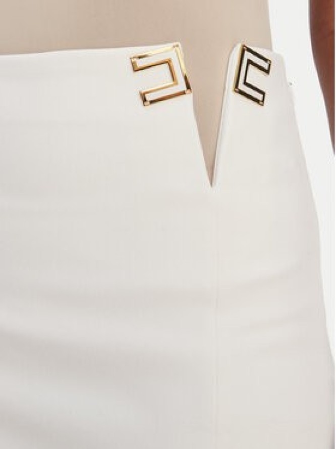 Elisabetta Franchi Spódnica ołówkowa GO-147-61E2-V320 Biały Regular Fit