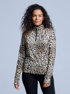 Bluza narciarska - Damska - Arty - Wzór w panterkę