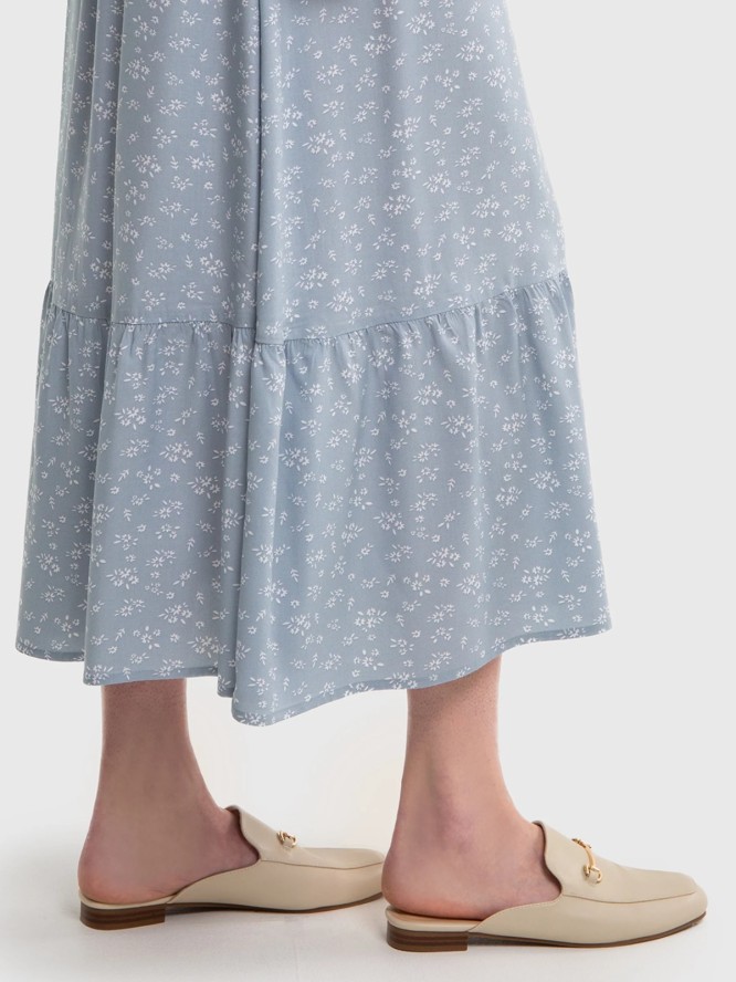 Klapki damskie eleganckie beżowe NN274A077 801