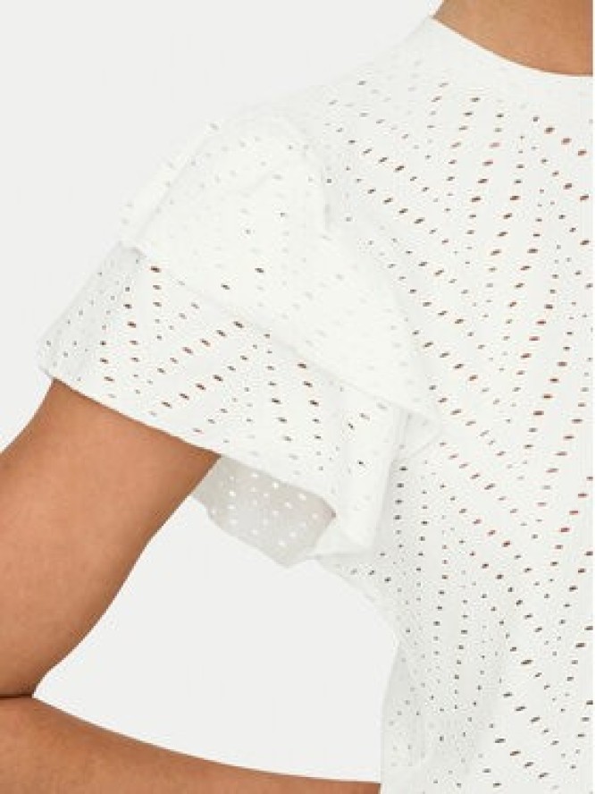 JDY Bluzka Carla 15351452 Biały Regular Fit