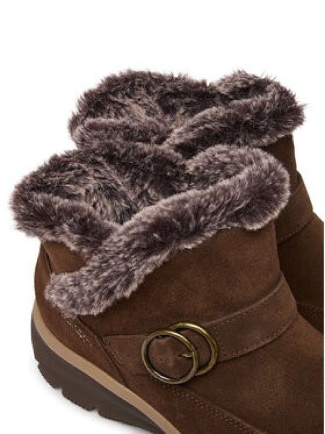 Skechers Botki Easy Going - Gentle Winter 168185 Brązowy