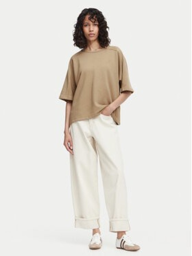 Beverly Hills Polo Club T-Shirt P-SS26W-TS00817 Brązowy jasny Oversize