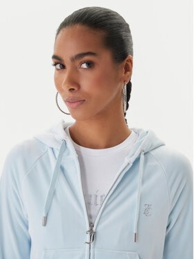 Juicy Couture Bluza Madison JCWAS225306 Błękitny Slim Fit