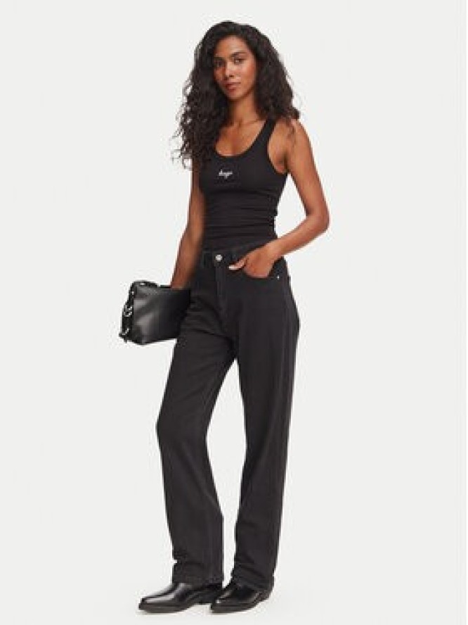 HUGO Jeansy Elyah 50520606 Czarny Straight Fit