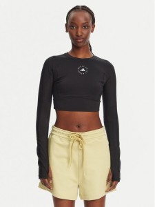 adidas by Stella McCartney Koszulka techniczna TrueStrength IW3859 Czarny Slim Fit