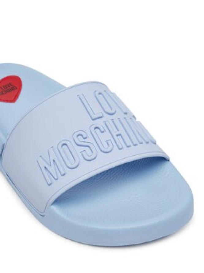 LOVE MOSCHINO Klapki JA28052G0MI15712 Niebieski