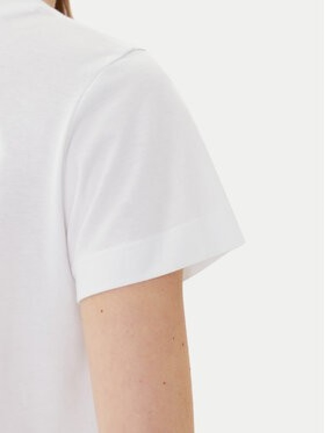 PINKO T-Shirt Basico 100373 A2RE Biały Regular Fit