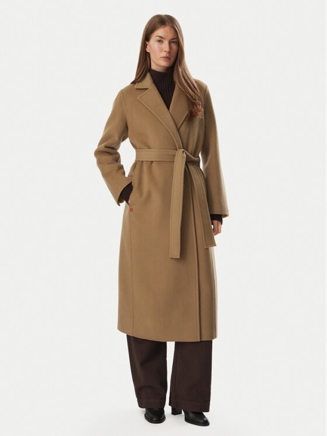 MAX&Co. Płaszcz wełniany Olongrund 2626016033200 Brązowy jasny Regular Fit