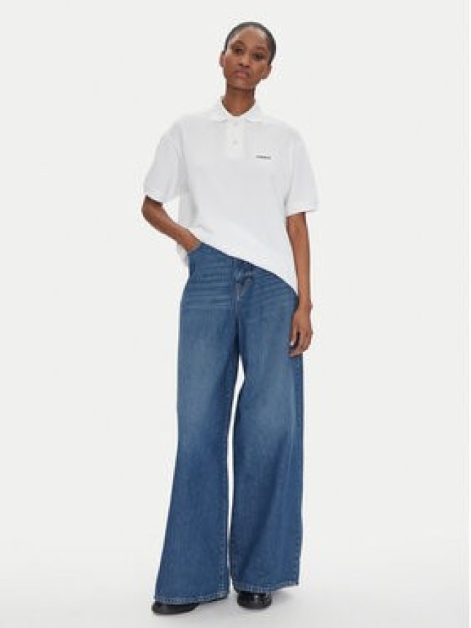 2NDDAY Polo Aralena 2252248329 Biały Loose Fit