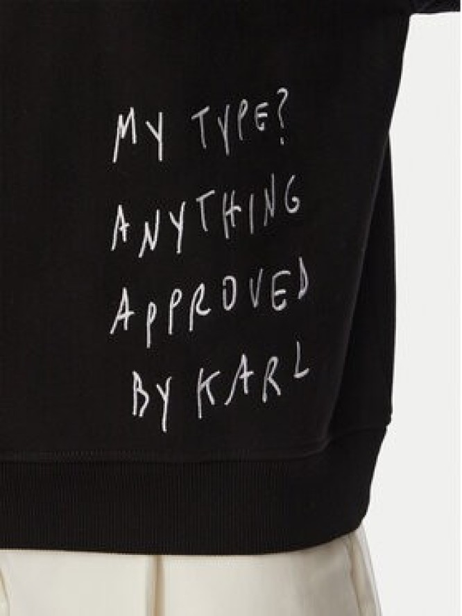 Karl Lagerfeld Jeans Bluza B4W20056 Czarny Regular Fit
