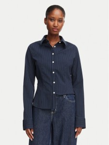 Guess Jeans Koszula W6YH11 W2835 Granatowy Slim Fit
