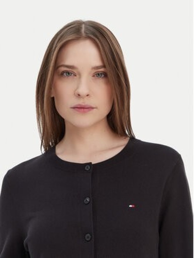Tommy Hilfiger Kardigan WW0WW42370 Czarny Regular Fit