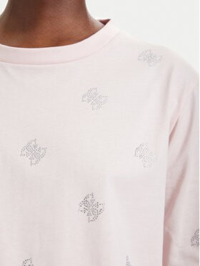 Guess T-Shirt V6GI18 K2985 Różowy jasny Regular Fit
