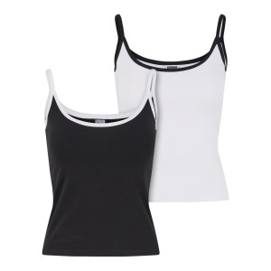 Damski tank top Urban Classics Contrast Basic (x2)