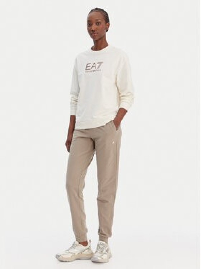 EA7 Emporio Armani Spodnie dresowe 7W000461 AF13135 U6167 Beżowy Regular Fit