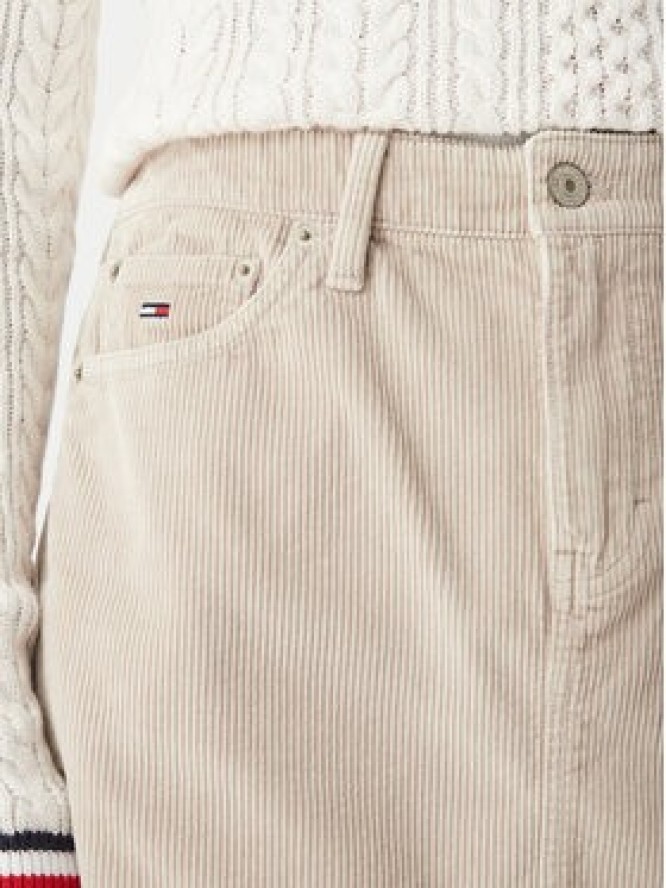 Tommy Jeans Spódnica mini DW0DW23388 Beżowy Regular Fit