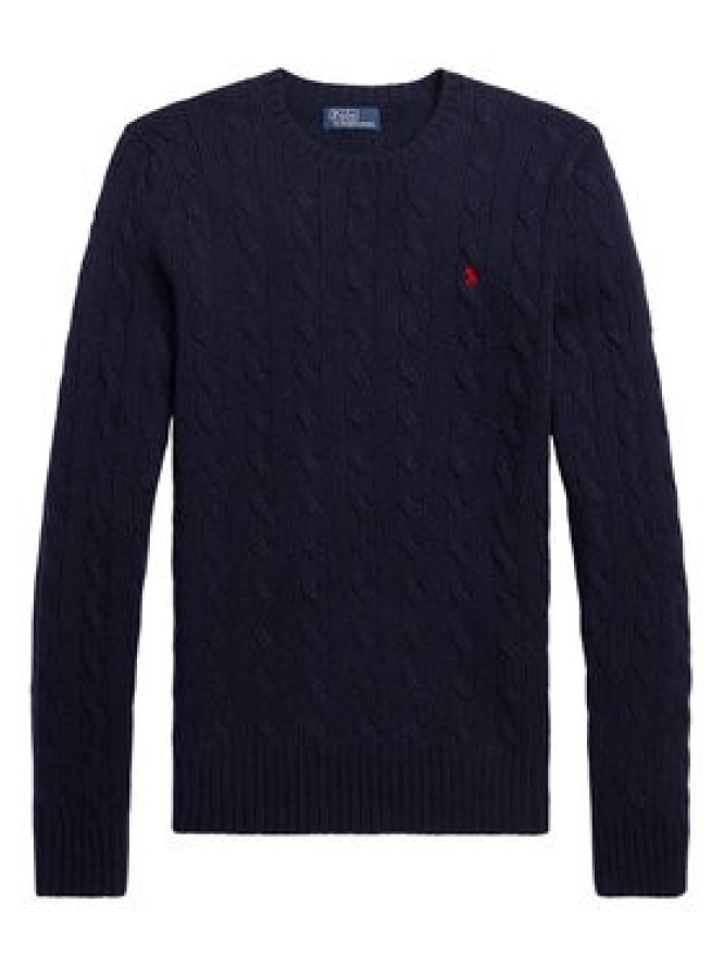 Polo Ralph Lauren Sweter 211A91216003 Granatowy Straight Fit