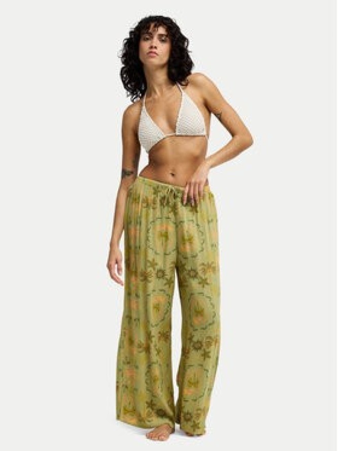 Billabong Spodnie materiałowe Beach Spirit EBJNP00141 Zielony Wide Leg