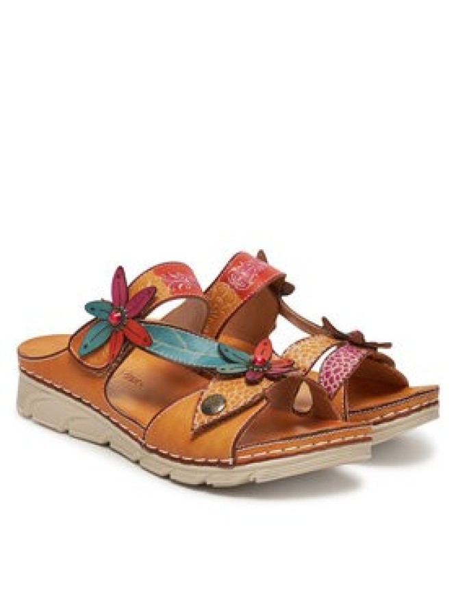 Laura Vita Klapki Dorry 19 Pomarańczowy