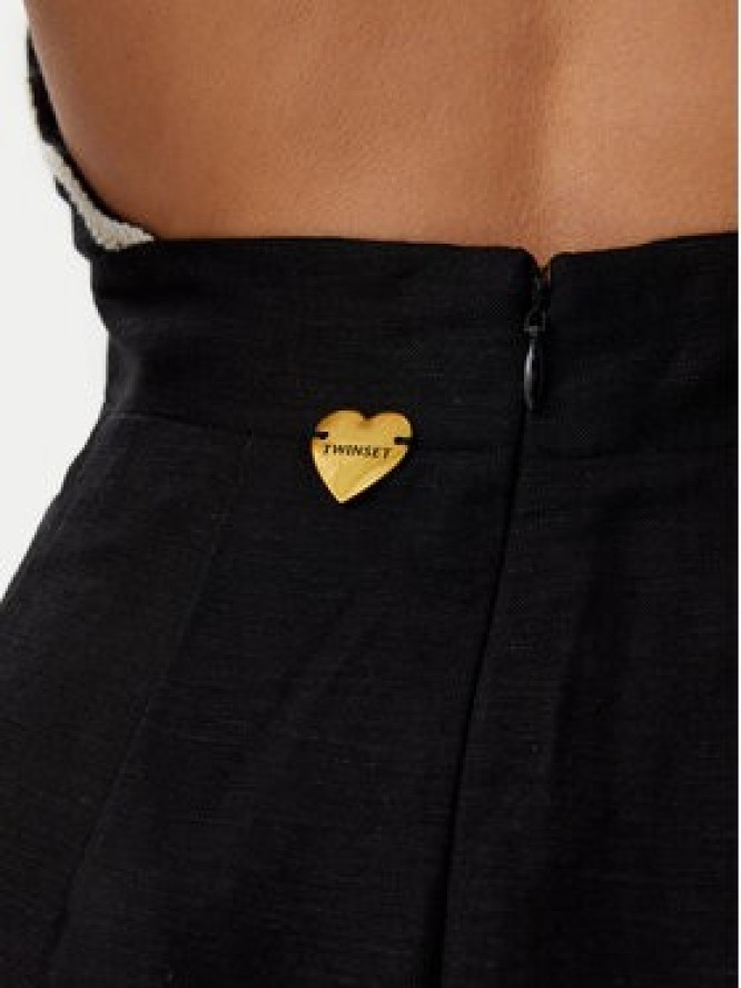 TWINSET Kombinezon 251LB2FAA Czarny Regular Fit