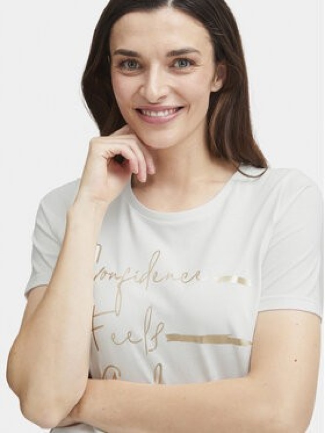 Fransa T-Shirt 20613424 Biały Regular Fit